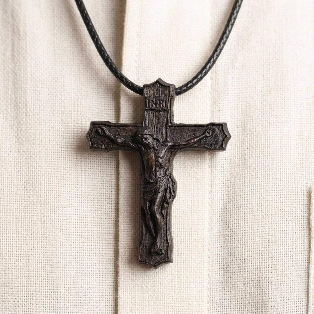 Crucifix Cross 3D STL Model - Classic Relief File for CNC Router & 3D Printing