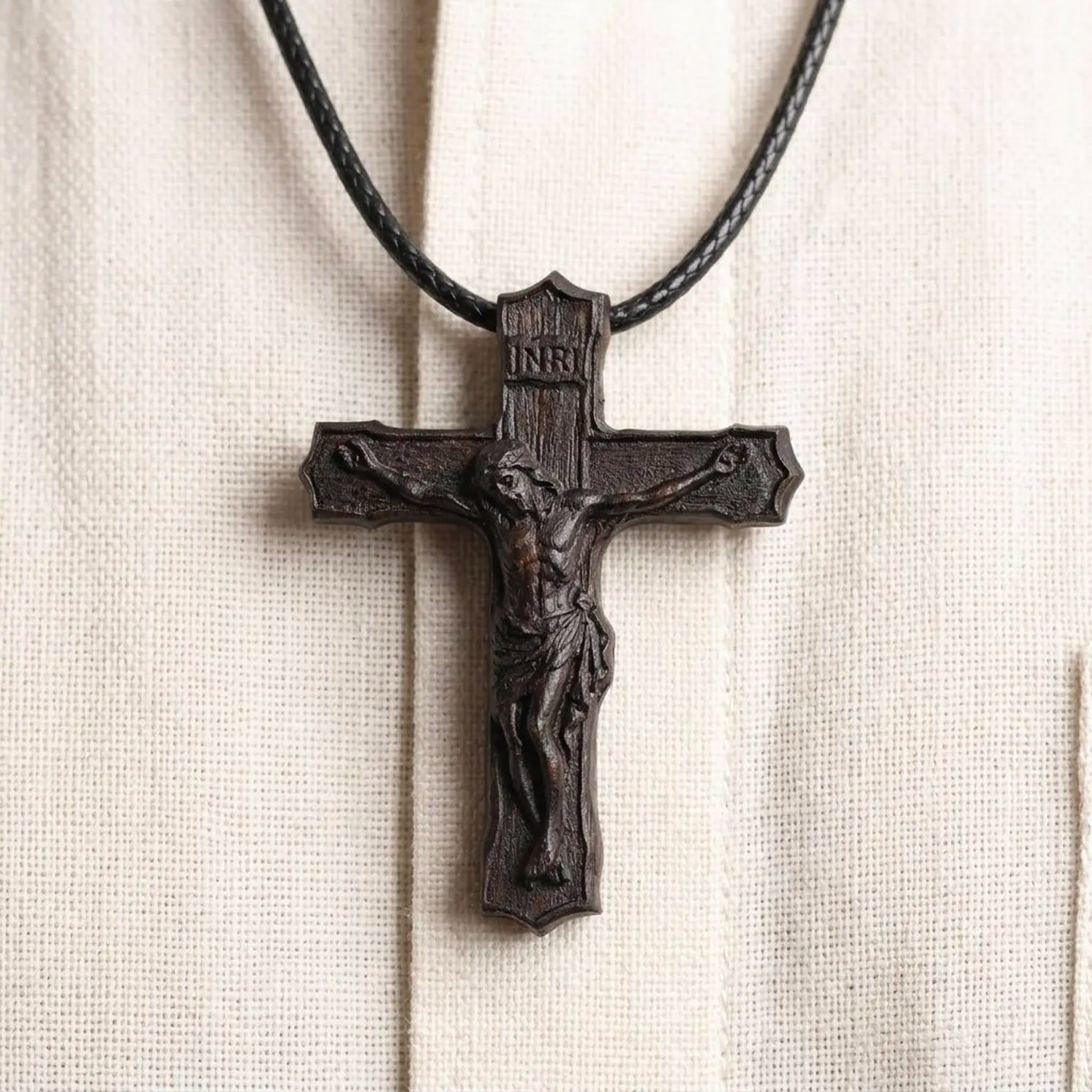 Crucifix Cross 3D STL Model - Classic Relief File for CNC Router & 3D Printing