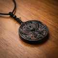 Phoenix Rising Pendant Necklace – Handcrafted Reclaimed Ebony Wood