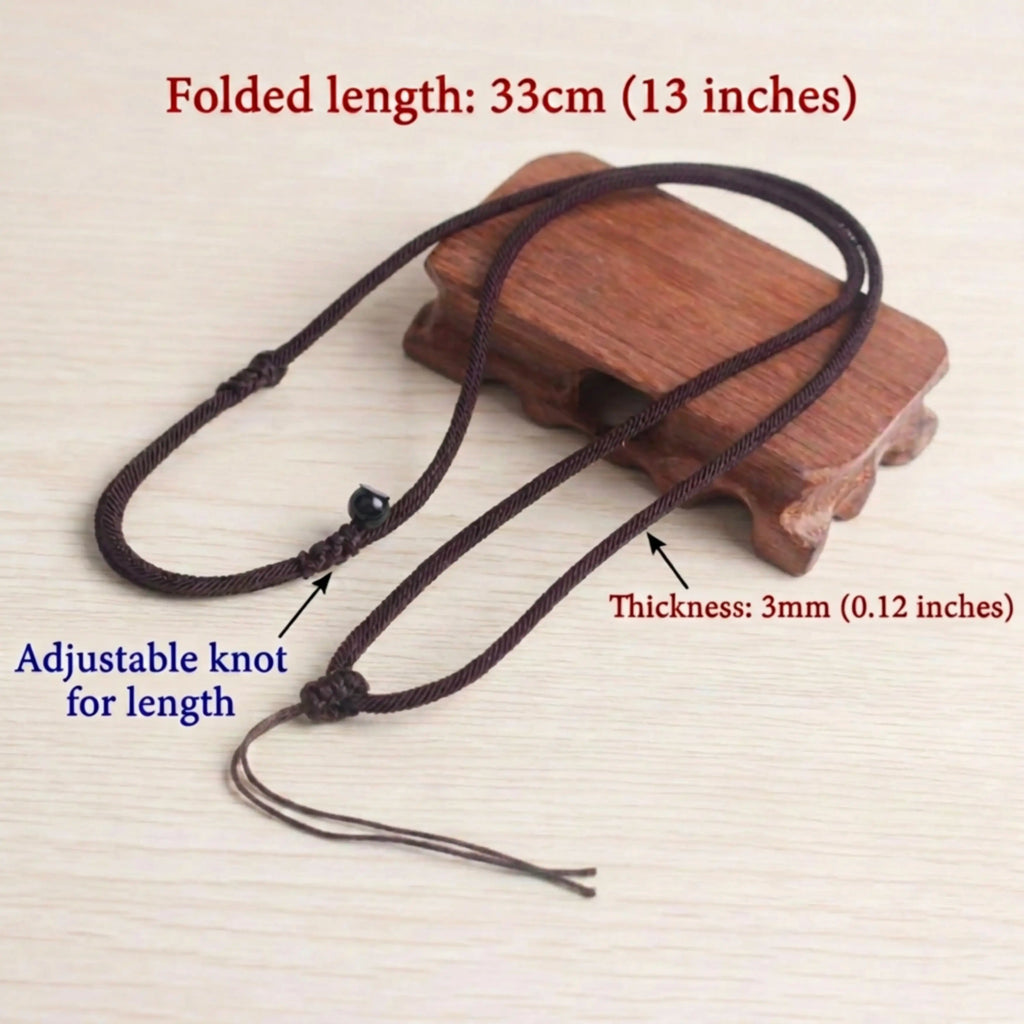 Handcrafted Ebony Wood Saint George Cross Pendant Necklace – Personalized Christian Jewelry