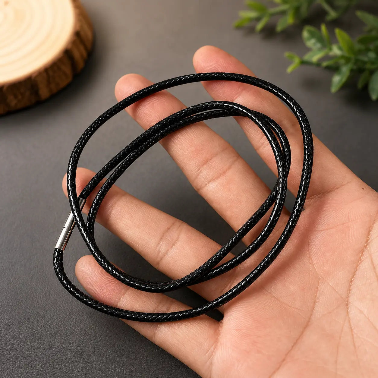 Celtic Cross Necklace – Handcrafted from Reclaimed Ebony Wood