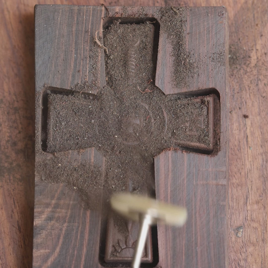 Knights Templar Cross Necklace – Handcrafted Reclaimed Ebony Wood
